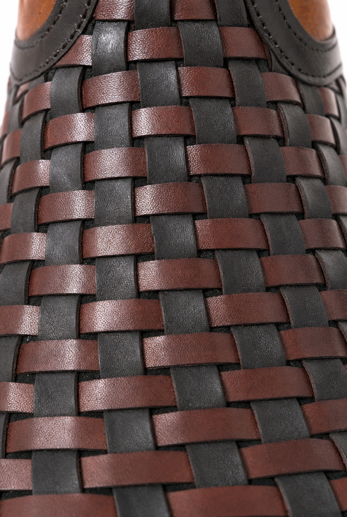 Braided leather